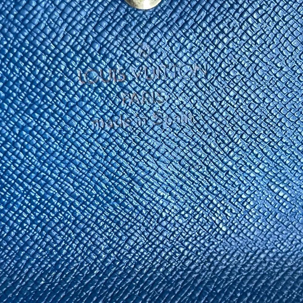 Vintage Louis Vuitton Epi Blue Wallet excellent condition w/unbranded dust bag